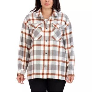HFX Women’s Oversized Button Up Shacket XS